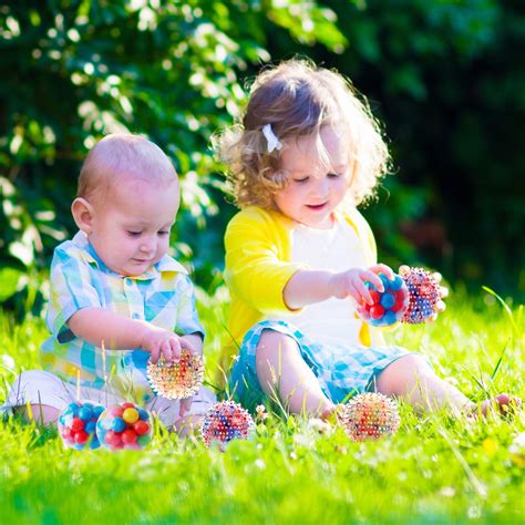 Stress Balls for Kids and Adults 4 squishies Balls Water Bead Stress ...
