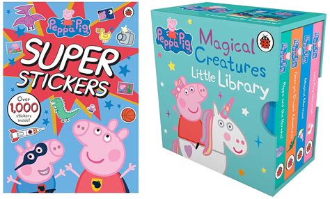Peppa Pig: Super Stickers Activity Book & Peppa's Magical Creatures ...