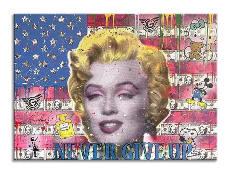 Marilyn Monroe Flag Painting by Gardani Art | Saatchi Art