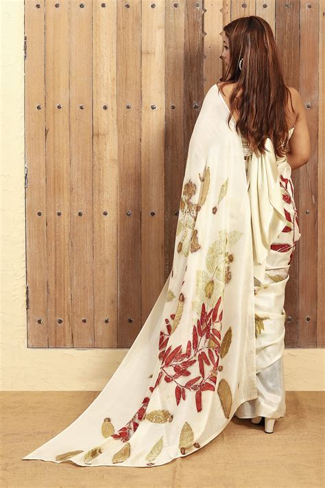 Opal Essence Ecoprinted Pure Silk Saree – Kokikar