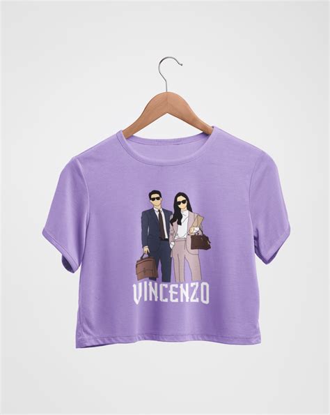 Vincenzo K-drama Crop T-shirt, vincenzo k-drama, Song joong ki fans ...