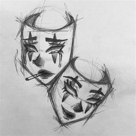 Mask Drawing Sketches