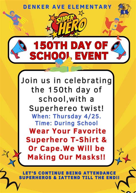 150th Day of School Celebration | Denker Avenue Elementary