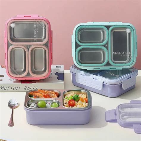 3-Compartment Lunch Box for Office: Stay Fresh & Organized
