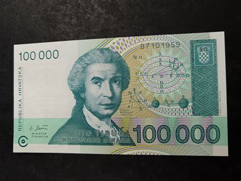 Lot 30 - Hrvatska 100000 Dinara - Vintage Vault