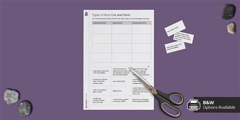 Types of Rock Cut and Stick