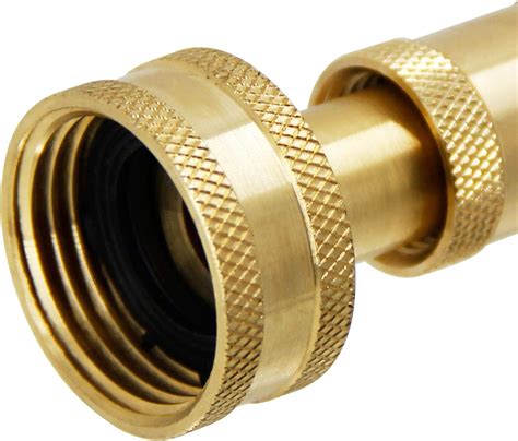 Buy Triumpeek Solid Brass Hose Nozzle, 3/4 Adjustable Twist Water Hose ...