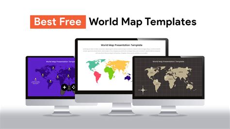 Free PowerPoint Templates World Map 的图像结果