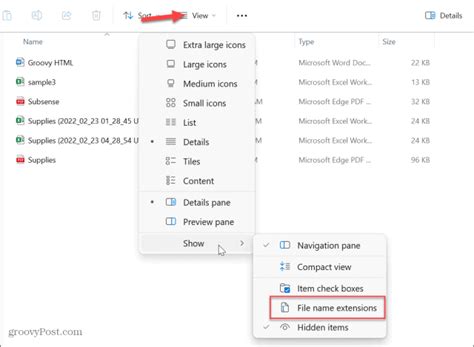 Image result for How to Show File Extensions in Windows 11