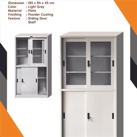 Jual LEMARI ARSIP BESI SETENGAH KACA SLIDING DOOR OL - 111 G OPTIMAL ...