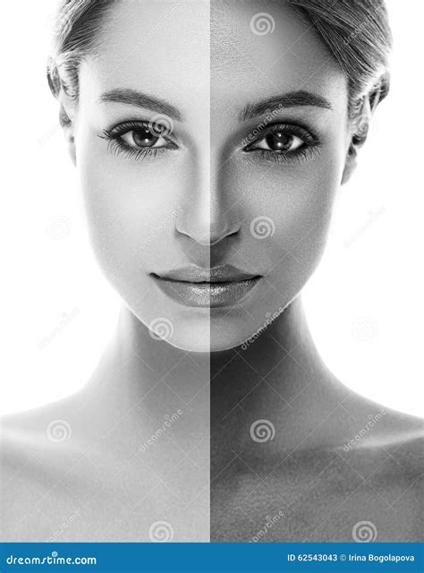 Half White Half Black Drawing at Ryder Virtue blog