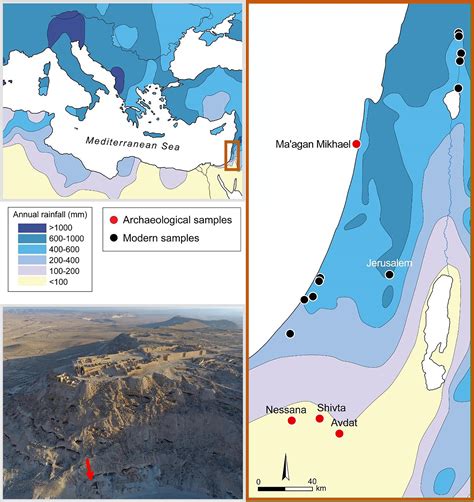 Negev Desert Physical Map