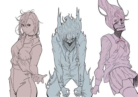 ayase momo, takakura ken, and shiratori aira (dandadan) drawn by ...