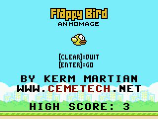 Flappy Bird Color - ticalc.org
