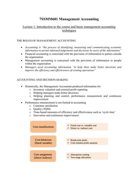 Image result for Introduction to Management Accounting Notes