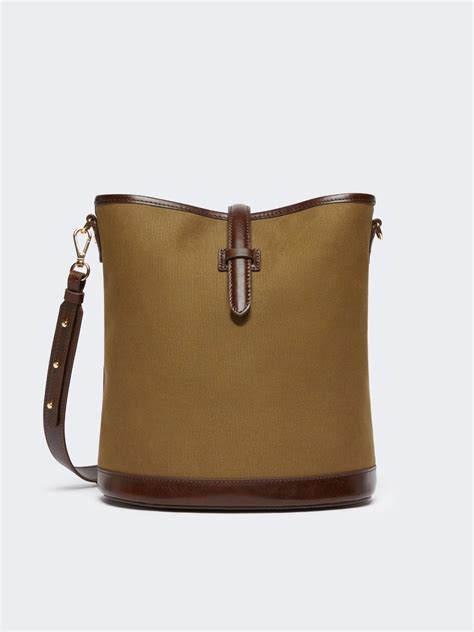 Canvas bucket bag, bronze | Weekend Max Mara