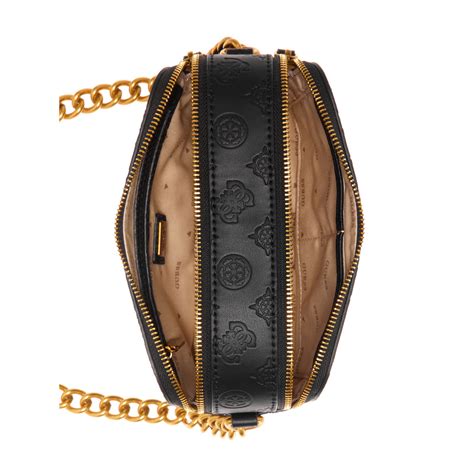 Buy Guess Black Self Design Printed Noelle Sling Bag Online