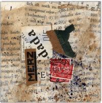 Collage No.1: MERZ - 10 x 10 cm