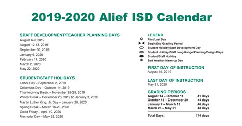Alief Isd Calendar 20242025 - Printable Calendars AT A GLANCE