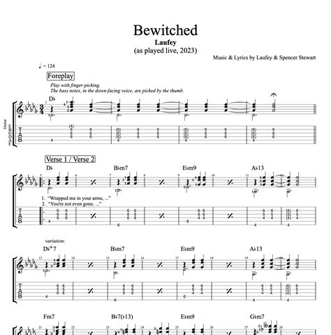 "From the Start" (Live) · Laufey || Guitar: Tab + Chords + Sheet music ...