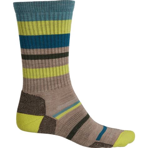Point6 Light Cushion Mixed Stripe III Hiking Socks (For Men and Women ...