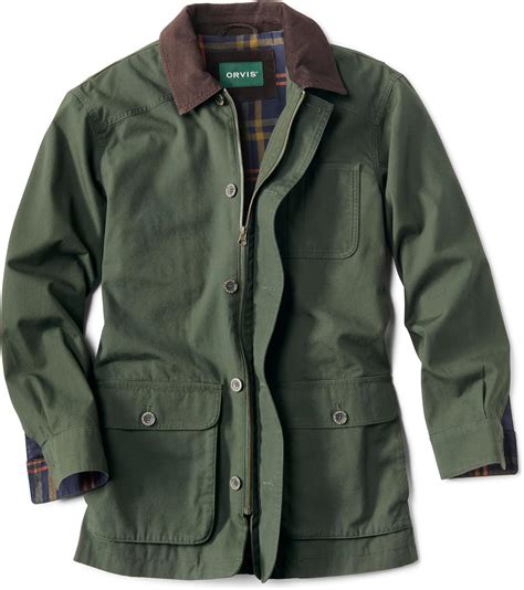 Amazon.com: Orvis Classic Barn Coat - Front Zip Canvas Men's Jacket ...