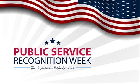 Happy Public Service Recognition Week Background Vector Illustration ...