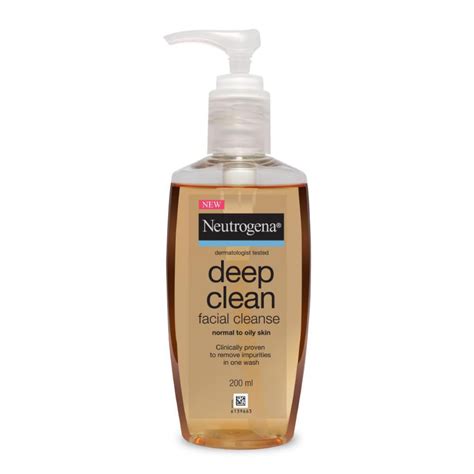 Neutrogena Deep Clean Gentle Facial Cleanser | 2x Glycerin & Cleansing ...