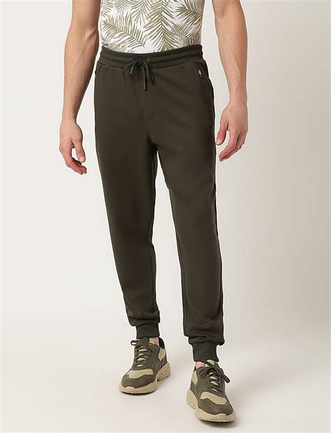 Buy Viscose Mix Plain Slim Fit Joggers at Marks & Spencer