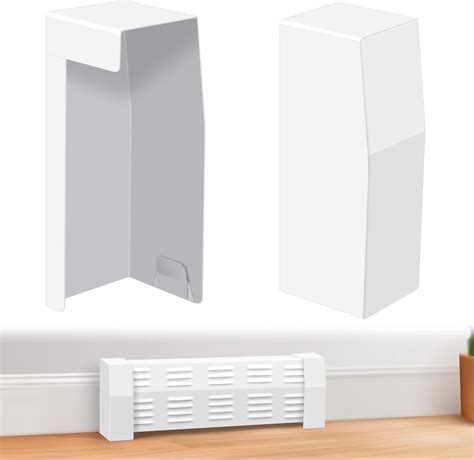 Amazon.com : Gandeer 2 Pcs Metal Baseboard Heater Covers End Caps, Left ...