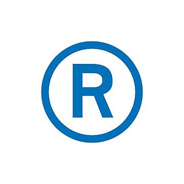 Isolated Vector Illustration Of The Registered Trademark Symbol On A ...
