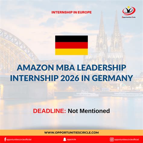 Amazon MBA Leadership Internship 2026 in Germany - Opportunities Circle