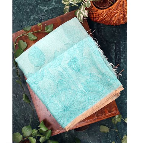 Organza with floral Printed saree – XITI Weaves