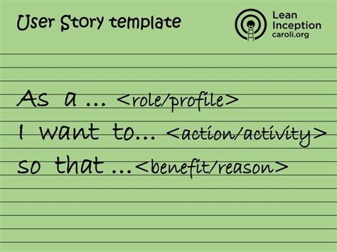 Image result for User Story Format