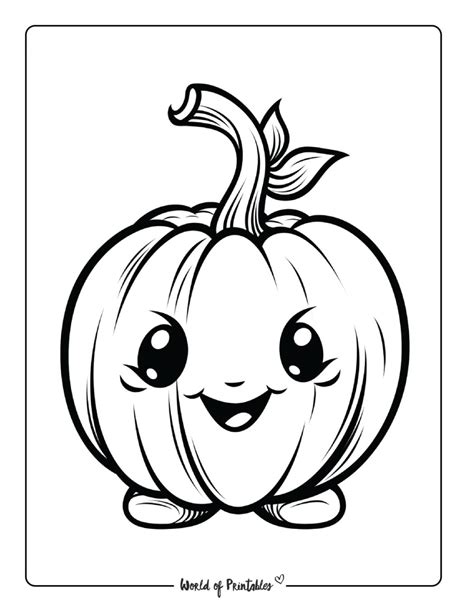 Pumpkin Coloring Pages - World of Printables