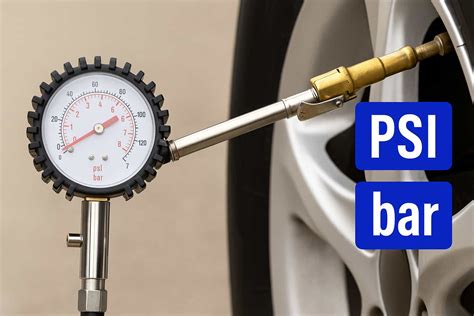 PSI en bar : convertisseur gratuit, formule et tableau