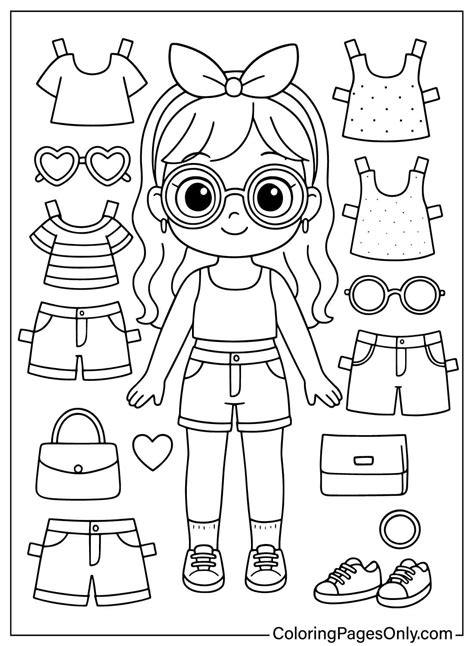 20+ Paper Doll Coloring Pages - Free Printable PDF & Online Coloring in ...