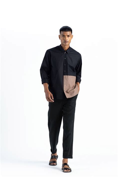 Front Pocket Shirt- Black – Three Clothing
