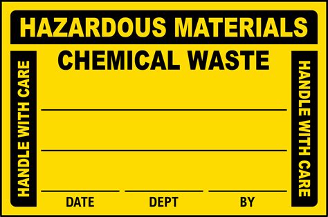 Hazardous Materials Chemical Waste Label - Save 10% Online