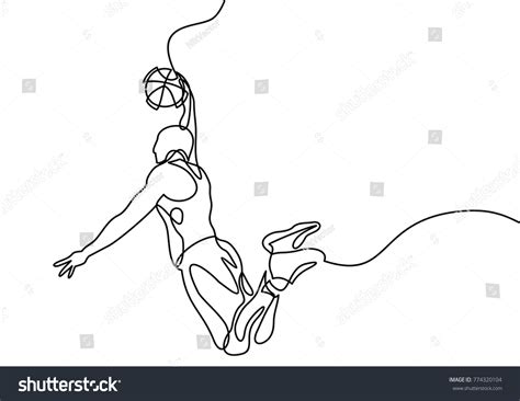Basketball Simple Line Drawing 的图像结果