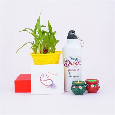 Send Lucky Bamboo with Personalized Bottle Corporate Gift Online - DW22 ...