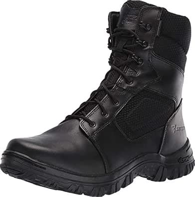 Bates Men's 8" Maneuver Waterproof Side Zip Fire and Safety Boot, Black ...