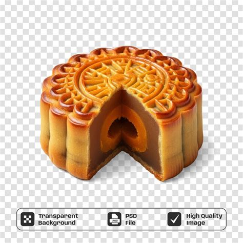 Traditional chinese mooncake golden brown crust with intricate patterns ...