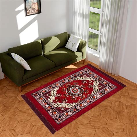 Buy Kuber Industries Carpet | Velvet Carpet-Rug for Home Décor | Carpet ...