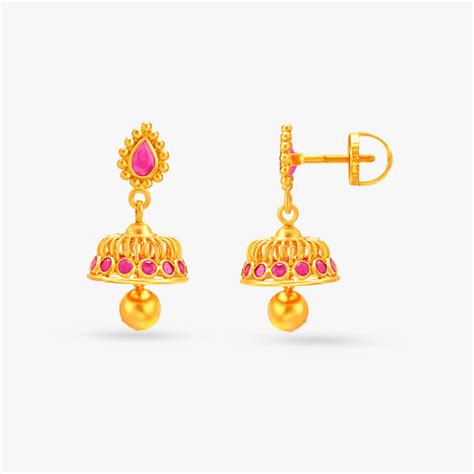 Feisty Gold Jhumkas