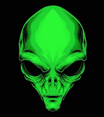Alien Head 2D Vector 的图像结果
