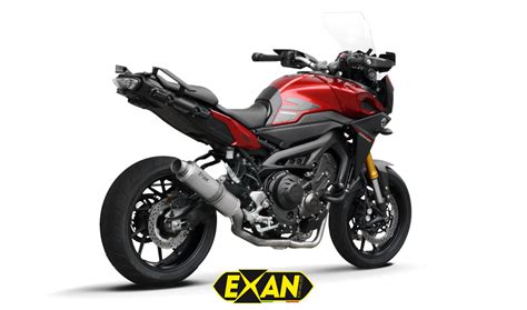Yamaha FJ09 Tracer 900 Exan Exhaust FULL SYSTEM+ Silencer X-GP Carbon ...