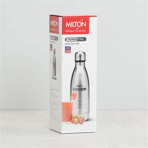 Buy MILTON Round Steel Flask - 350ml from Milton at just INR 750.0