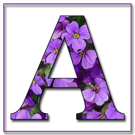 Flower alphabet, Lettering alphabet, Scrapbook letters