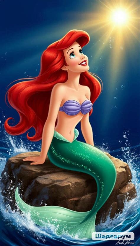 Ariel looking at the sun ⛅️ в 2025 г | Русалочка, Ариэль дисней, Ариэль